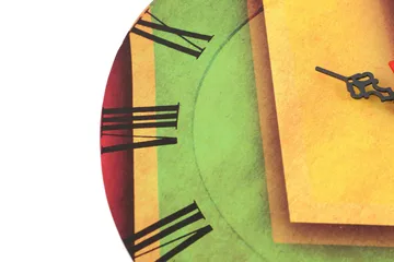 Dekorativ MDF-Klokke - Flerfarget - Interiør - Veggdekorasjon - Klokker