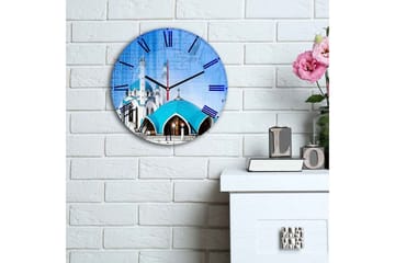 Dekorativ MDF Veggklokke 30 cm - Flerfarget - Interiør - Veggdekorasjon - Klokker