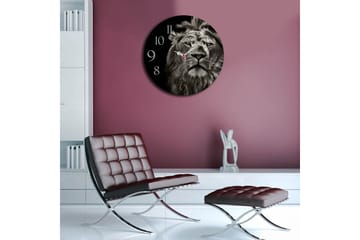 Dekorativ MDF Veggklokke 40 cm - Flerfarget - Interiør - Veggdekorasjon - Klokker