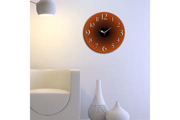 Dekorativ MDF Veggklokke 40 cm - Flerfarget - Interiør - Veggdekorasjon - Klokker