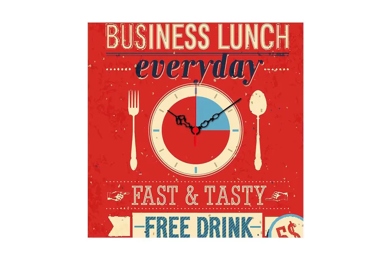 Dekorativ MDF Veggklokke 40x40 cm, Flerfarget