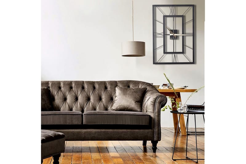 Dekorativ Metallveggklokke - Svart - Interiør - Veggdekorasjon - Klokker