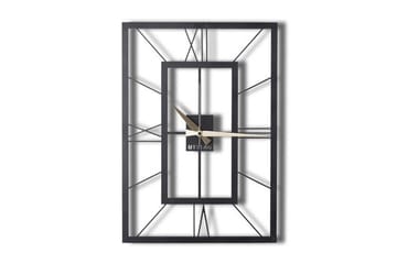 Dekorativ Metallveggklokke - Svart - Interiør - Veggdekorasjon - Klokker