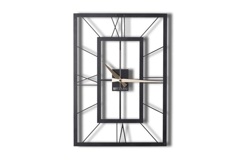 Dekorativ Metallveggklokke - Svart - Interiør - Veggdekorasjon - Klokker
