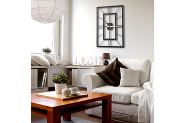 Dekorativ Metallveggklokke - Svart - Interiør - Veggdekorasjon - Klokker