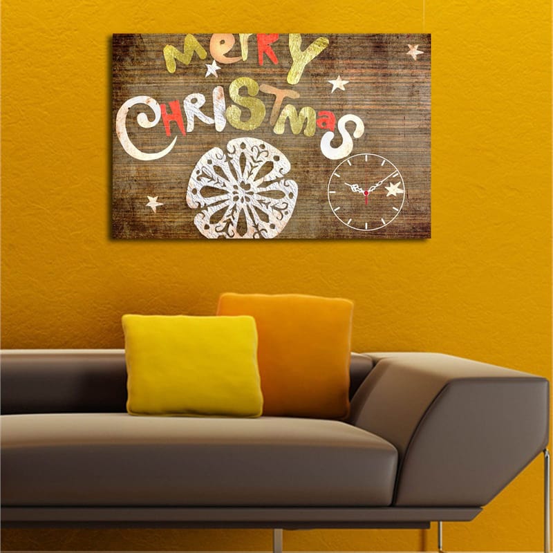 Dekorativ Veggklokke 45x70 cm - Flerfarget - Interiør - Veggdekorasjon - Klokker