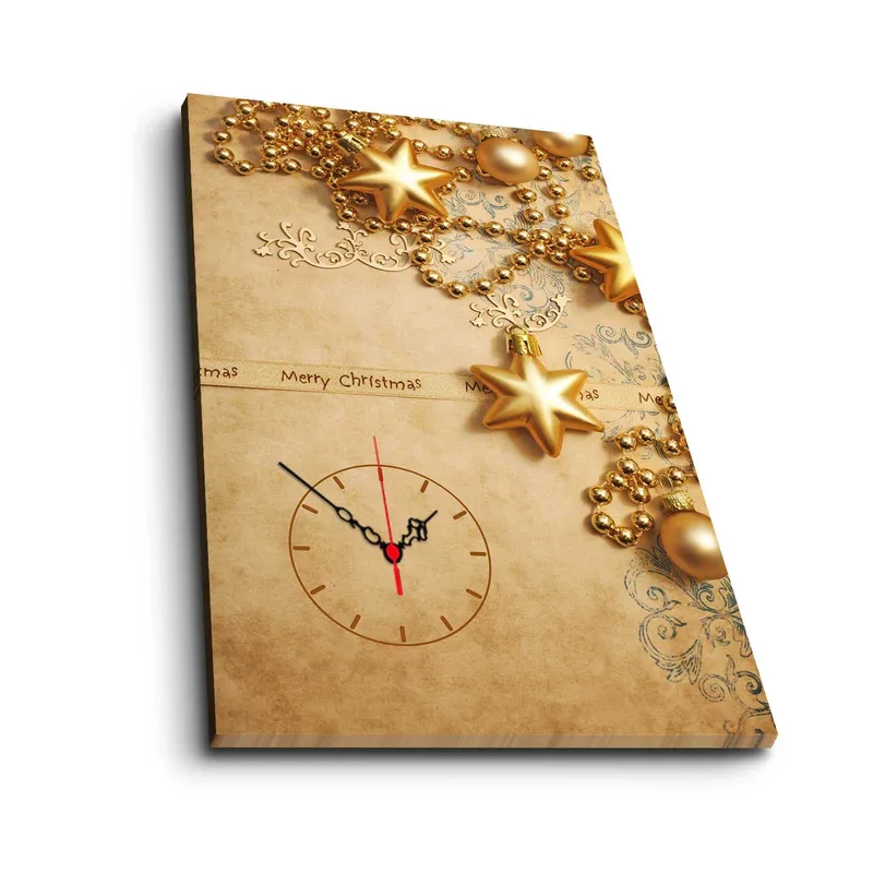 Dekorativ Veggklokke 45x70 cm, Flerfarget