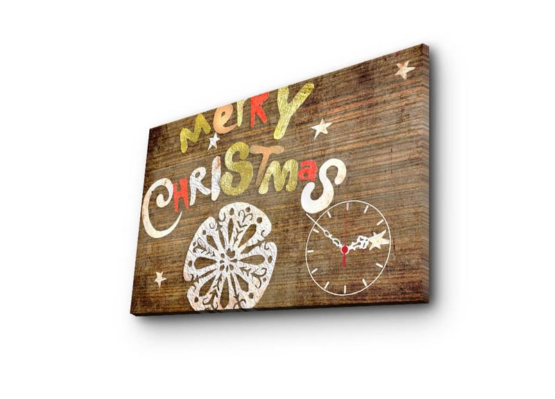 Dekorativ Veggklokke 45x70 cm, Flerfarget