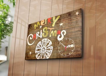 Dekorativ Veggklokke 45x70 cm - Flerfarget - Interiør - Veggdekorasjon - Klokker