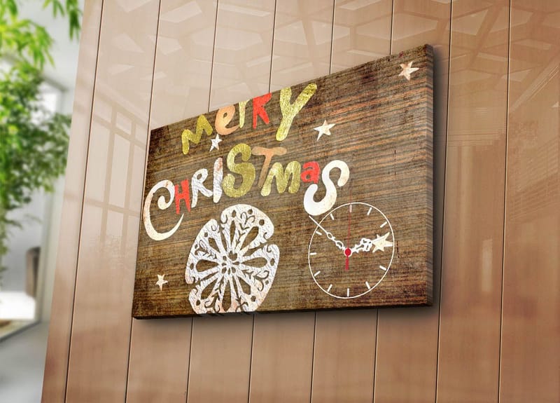 Dekorativ Veggklokke 45x70 cm - Flerfarget - Interiør - Veggdekorasjon - Klokker