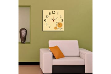 Dekorklokke Tezeren 40x40 cm - Flerfarget - Interiør - Veggdekorasjon - Klokker