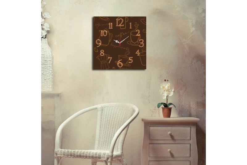 Dekorklokke Tezeren 40x40 cm Kitchen - Flerfarget - Interiør - Veggdekorasjon - Klokker
