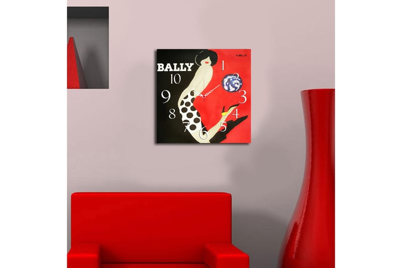 Dekorklokke Tezeren 40x40 cm Music - Flerfarget - Interiør - Veggdekorasjon - Klokker