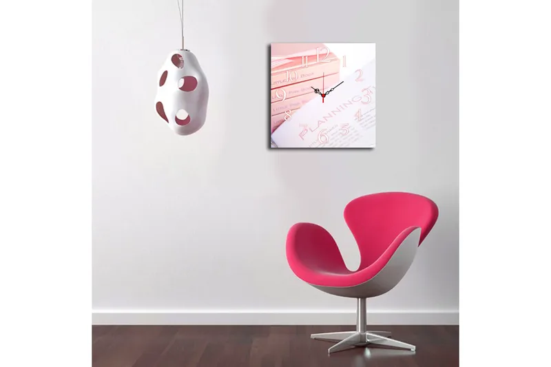 Diyadin Dekorklokke 40x40 cm - Flerfarget - Interiør - Veggdekorasjon - Klokker