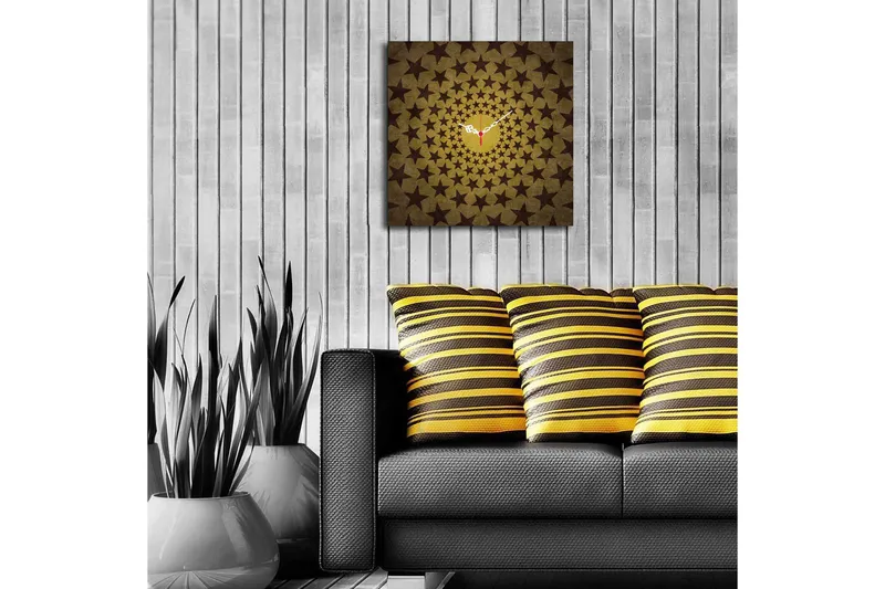 Diyadin Dekorklokke 40x40 cm - Flerfarget - Interiør - Veggdekorasjon - Klokker