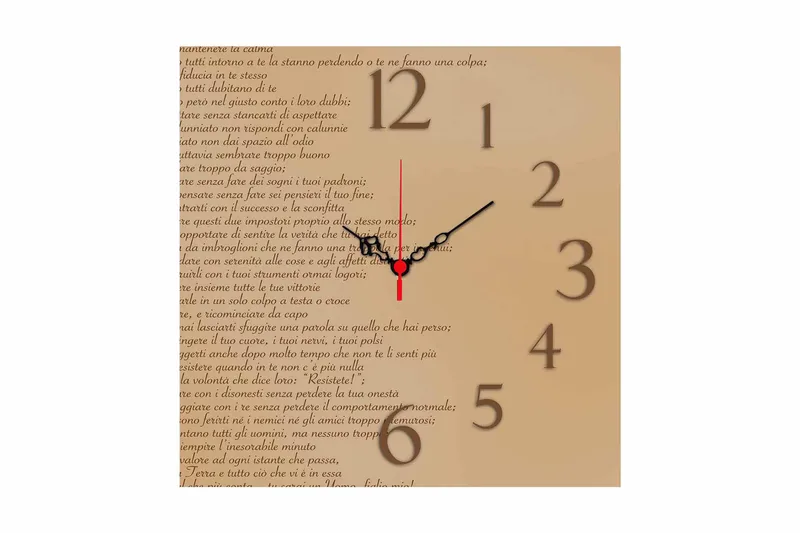 Diyadin Dekorklokke 40x40 cm, Flerfarget