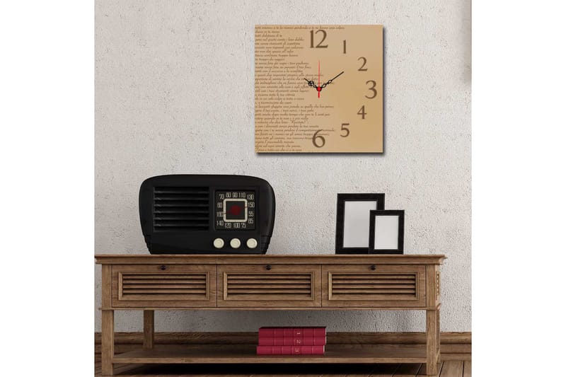 Diyadin Dekorklokke 40x40 cm - Flerfarget - Interiør - Veggdekorasjon - Klokker