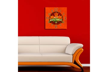 Diyadin Dekorklokke 40x40 cm Floral - Flerfarget - Interiør - Veggdekorasjon - Klokker