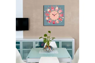Diyadin Dekorklokke 40x40 cm Kitchen - Flerfarget - Interiør - Veggdekorasjon - Klokker