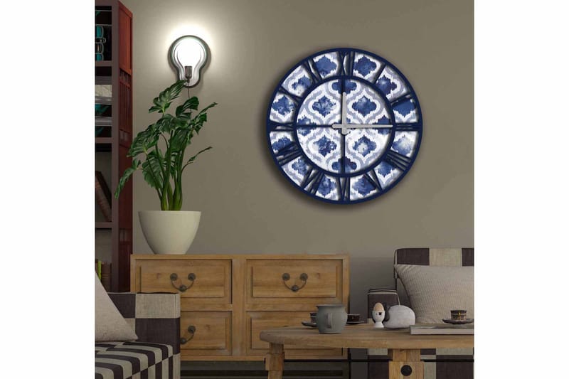 Diyadin Dekorklokke 50 cm Rund - Flerfarget - Interiør - Veggdekorasjon - Klokker