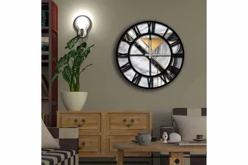 Diyadin Dekorklokke 50 cm Rund - Flerfarget - Interiør - Veggdekorasjon - Klokker