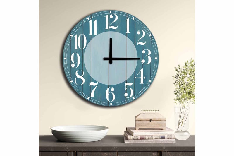 Diyadin Dekorklokke 50 cm Rund - Flerfarget - Interiør - Veggdekorasjon - Klokker