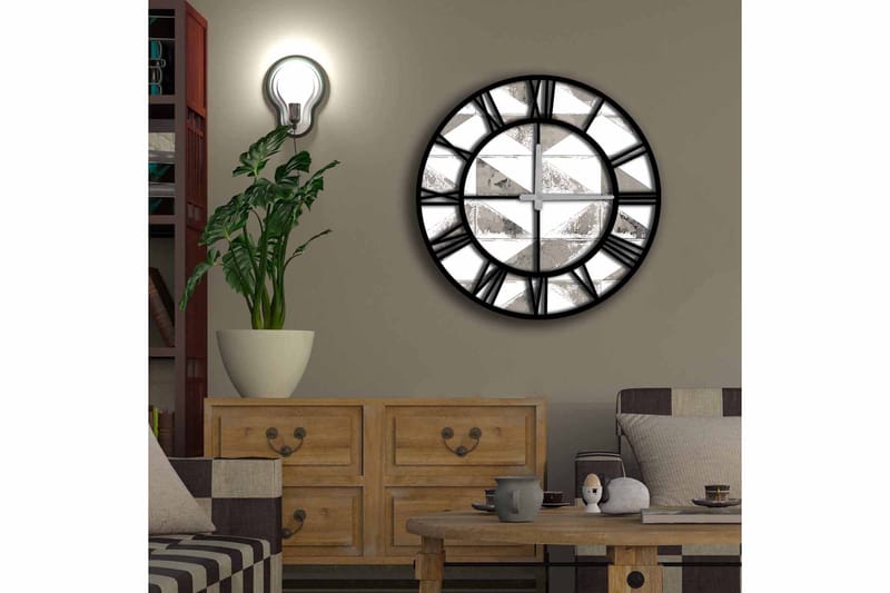 Diyadin Dekorklokke 50 cm Rund - Flerfarget - Interiør - Veggdekorasjon - Klokker