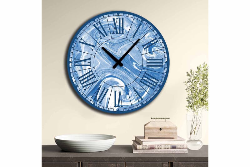 Diyadin Dekorklokke 50 cm Rund - Flerfarget - Interiør - Veggdekorasjon - Klokker