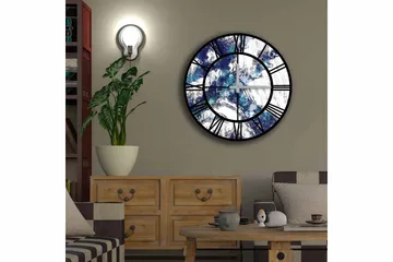 Diyadin Dekorklokke 50 cm Rund - Flerfarget - Interiør - Veggdekorasjon - Klokker