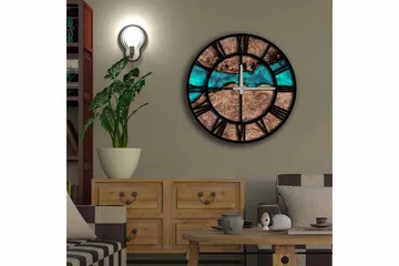 Diyadin Dekorklokke 50 cm Rund - Flerfarget - Interiør - Veggdekorasjon - Klokker