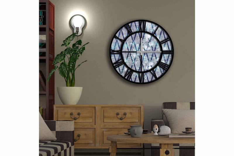 Diyadin Dekorklokke 50 cm Rund - Flerfarget - Interiør - Veggdekorasjon - Klokker