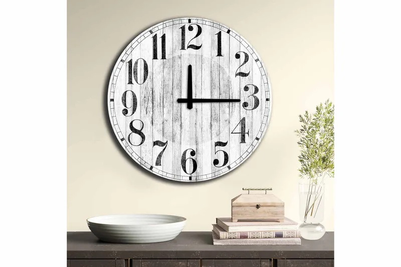 Diyadin Dekorklokke 50 cm Rund - Flerfarget - Interiør - Veggdekorasjon - Klokker