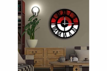 Diyadin Dekorklokke 50 cm Rund - Flerfarget - Interiør - Veggdekorasjon - Klokker