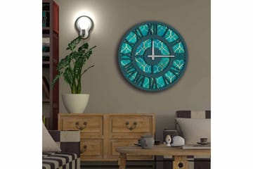 Diyadin Dekorklokke 50 cm Rund - Flerfarget - Interiør - Veggdekorasjon - Klokker