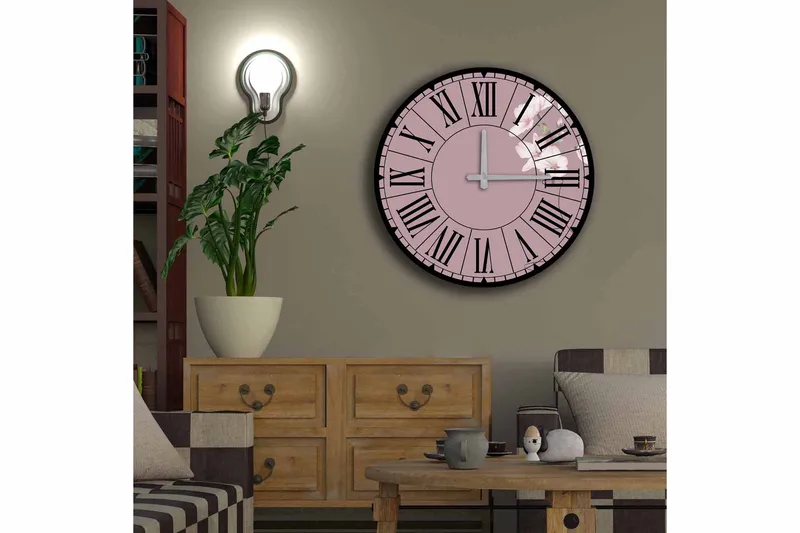 Diyadin Dekorklokke 50 cm Rund - Flerfarget - Interiør - Veggdekorasjon - Klokker