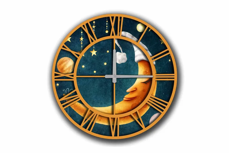 Diyadin Dekorklokke 50 cm Rund, Flerfarget