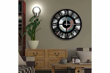 Diyadin Dekorklokke 50 cm Rund - Flerfarget - Interiør - Veggdekorasjon - Klokker