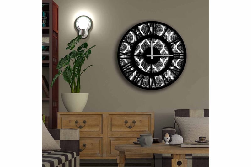 Diyadin Dekorklokke 50 cm Rund - Flerfarget - Interiør - Veggdekorasjon - Klokker