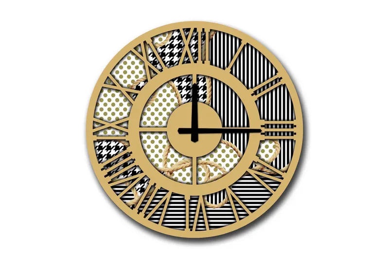 Diyadin Dekorklokke 50 cm Rund, Flerfarget