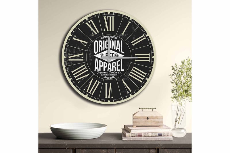 Diyadin Dekorklokke 50 cm Rund - Flerfarget - Interiør - Veggdekorasjon - Klokker