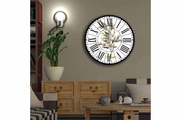 Diyadin Dekorklokke 50 cm Rund - Flerfarget - Interiør - Veggdekorasjon - Klokker