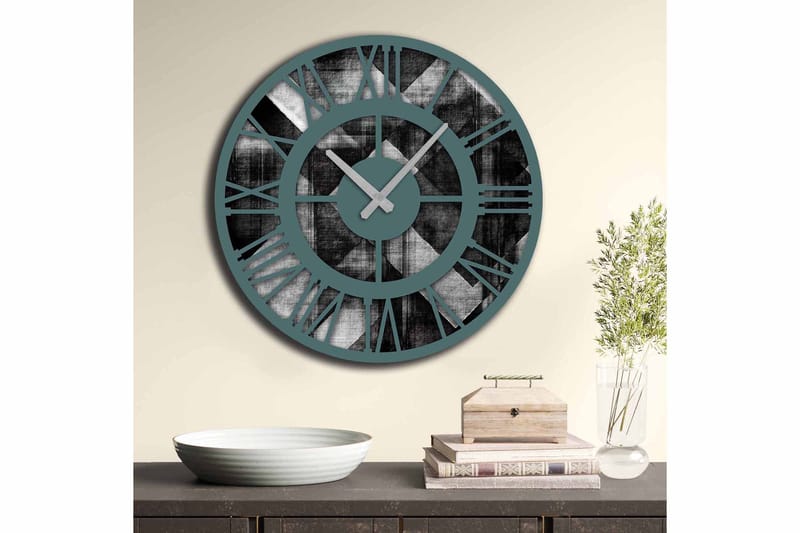 Diyadin Dekorklokke 50 cm Rund - Flerfarget - Interiør - Veggdekorasjon - Klokker