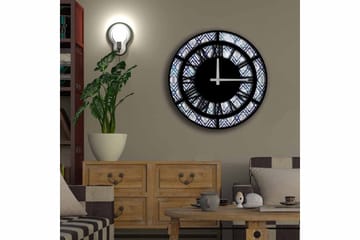 Diyadin Dekorklokke 50 cm Rund - Flerfarget - Interiør - Veggdekorasjon - Klokker