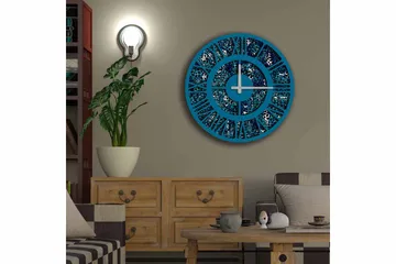 Diyadin Dekorklokke 50 cm Rund - Flerfarget - Interiør - Veggdekorasjon - Klokker