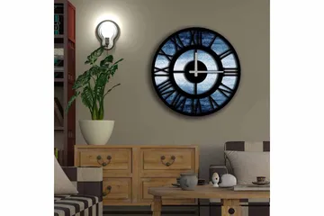 Diyadin Dekorklokke 50 cm Rund - Flerfarget - Interiør - Veggdekorasjon - Klokker