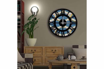 Diyadin Dekorklokke 50 cm Rund - Flerfarget - Interiør - Veggdekorasjon - Klokker