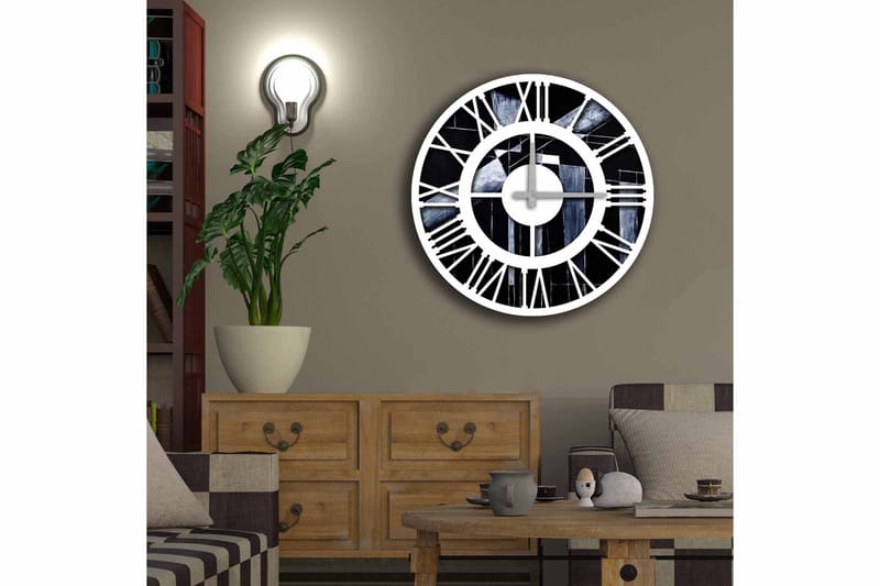 Diyadin Dekorklokke 50 cm Rund - Flerfarget - Interiør - Veggdekorasjon - Klokker