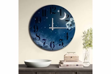 Diyadin Dekorklokke 50 cm Rund Scenic - Flerfarget - Interiør - Veggdekorasjon - Klokker