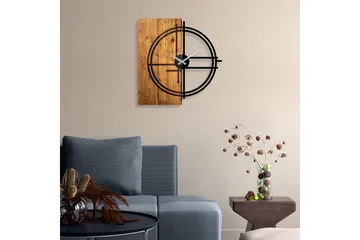 Musemolen Veggklokke - Svart|Lys Valnøtt - Interiør - Veggdekorasjon - Klokker