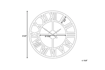Nottwil Veggklokke 61 cm - Gull - Interiør - Veggdekorasjon - Klokker